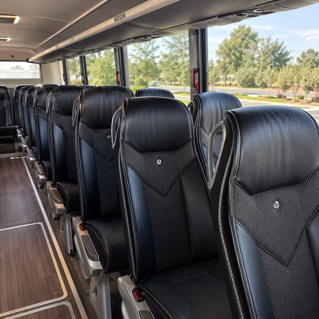 north charleston charter bus services interior